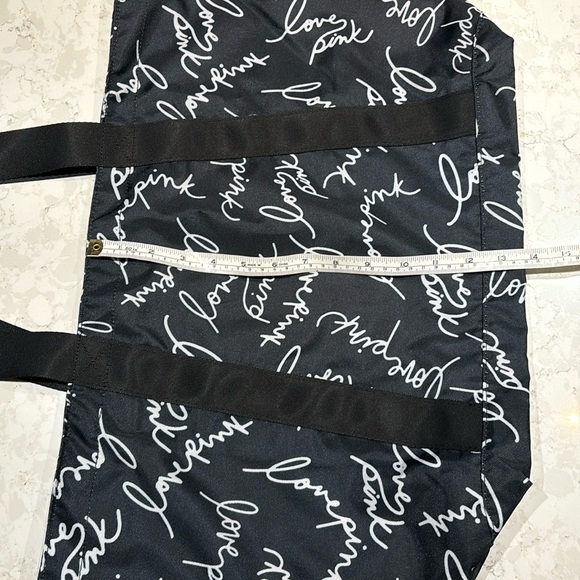Victoria’s Secret Black Love Pink Canvas Bag - Picture 8 of 9
